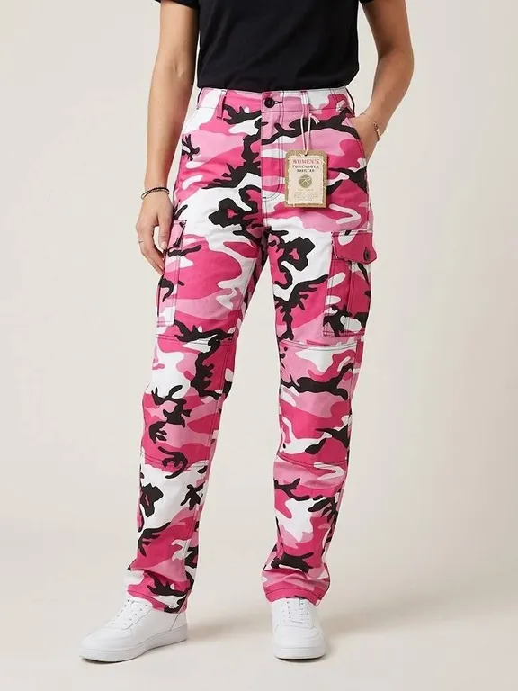 Rothco Women's Pink Camo Paratrooper Fatigues Size Med