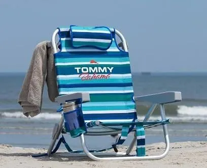 Tommy Bahama Striped Folding Beach Chair