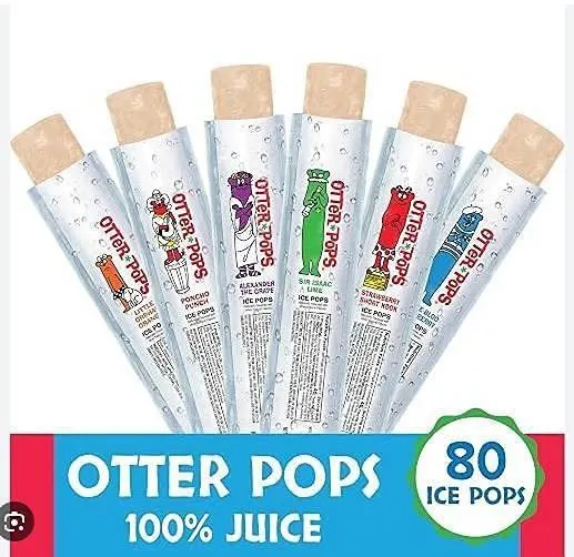 Otter Pops Original Ice Pops 80 Pack