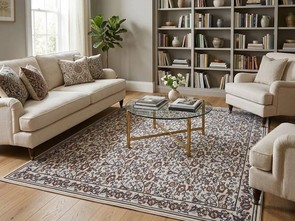 WashLuxe Area Rug and Runner Set 2-Pieces