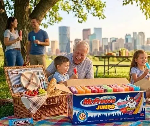 Mr. Freeze Jumbo Freezer Pops 70 Pack