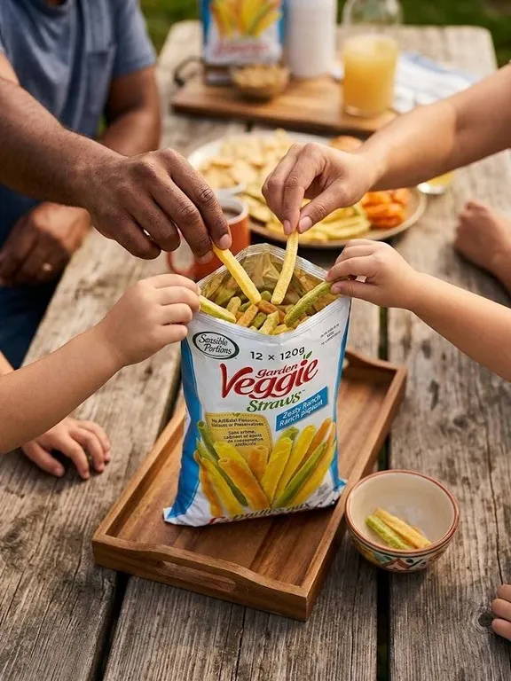 Sensations Garden Veggie Straws Zesty Ranch 130g