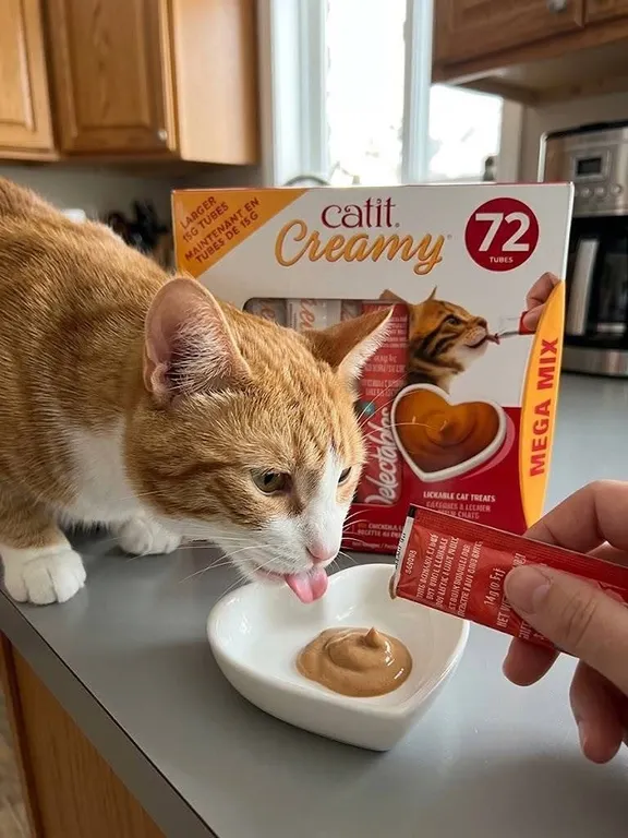 Catit Creamy Bitz Mega Mix Cat Treats 24 Sachets