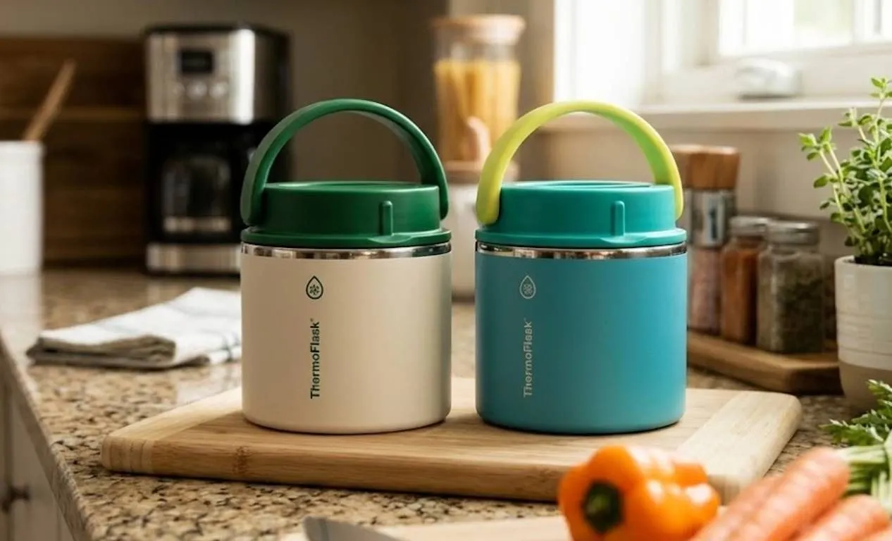 ThermoFlask Insulated Food Jars, Set of 2