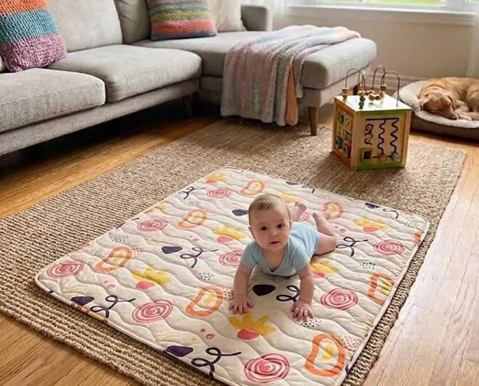 Space Seal Kids Play Mat Multicolor 79x59 in