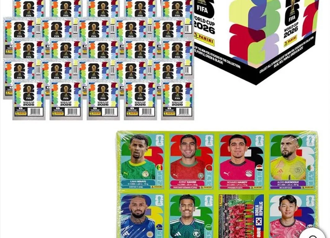 Panini FIFA World Cup 2026 Sticker Box- Different stickers in every box - 199 Count