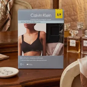 Calvin Klein 2 Pack Cotton Modal Bralette S/P