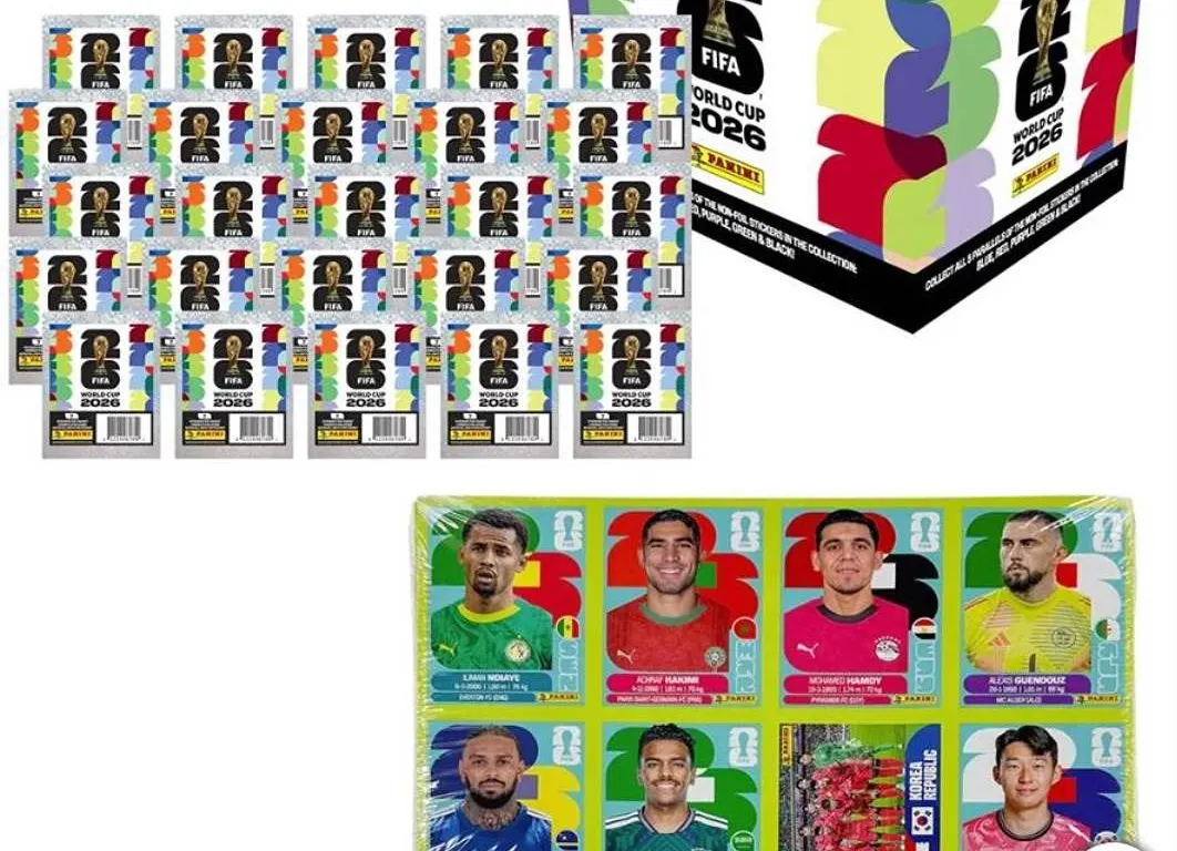 Panini FIFA World Cup 2026 Sticker Box- Different stickers in every box - 199 Count