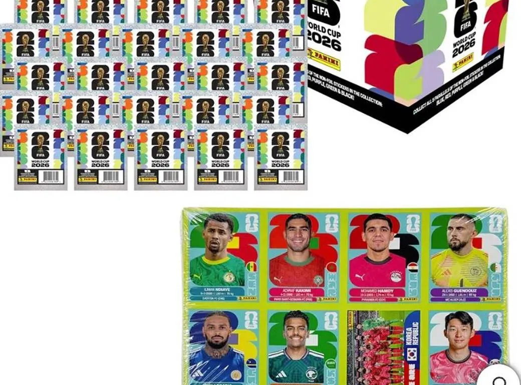 Panini FIFA World Cup 2026 Sticker Box- Different stickers in every box - 199 Count