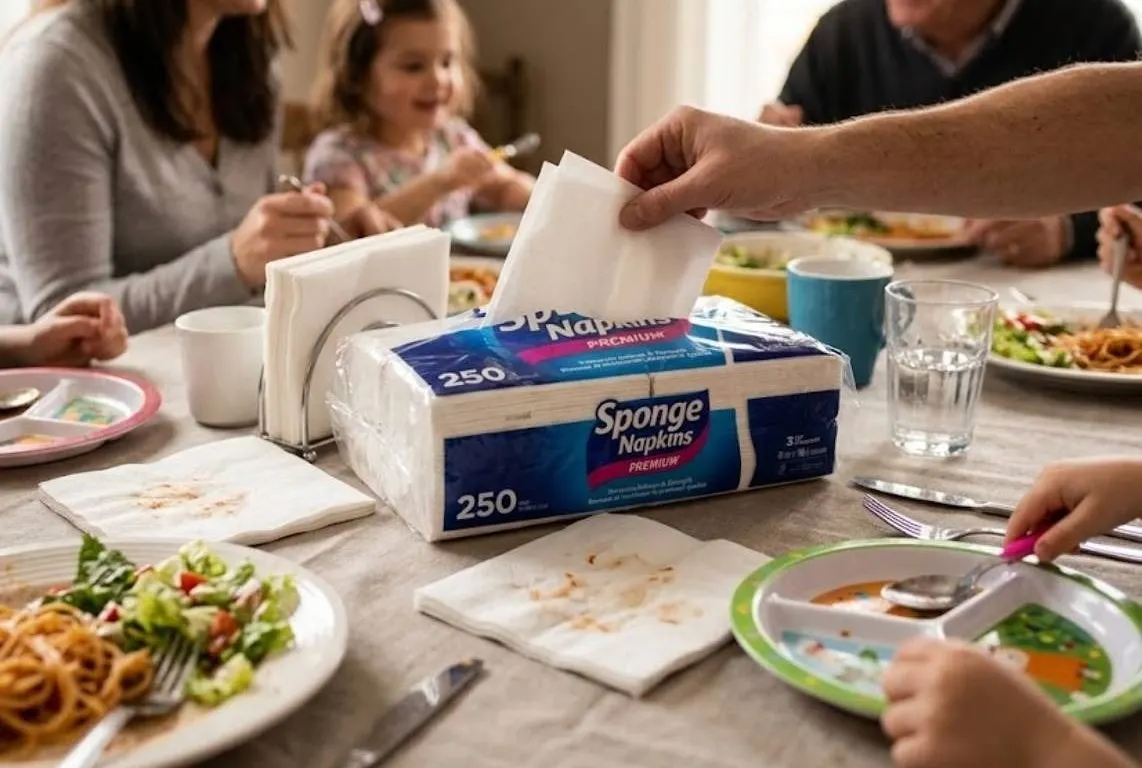 Sponge Napkins Premium 250 Count Pack