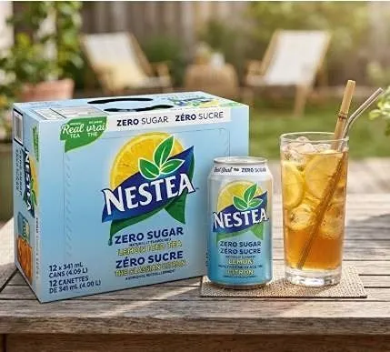 Nestea Zero Sugar Lemon Iced Tea 12 Pack x 355ml
