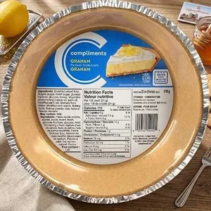 Compliments Graham Pie Crusts, Lot of 6, 9-Inch