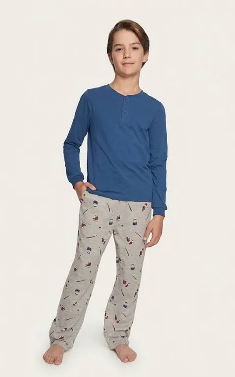 PL by Petit Lem Boy's Pajama Set Size 7/8