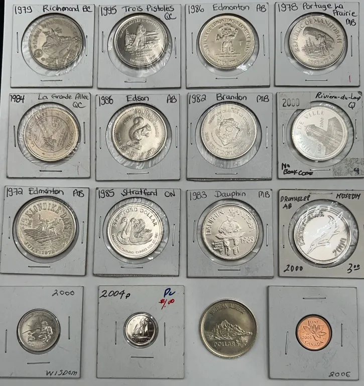 Canadian Commemorative Coins, 1978–2006 LOT of 16