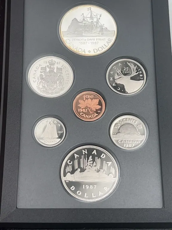 1987 Royal Canadian Mint Proof Set with Case