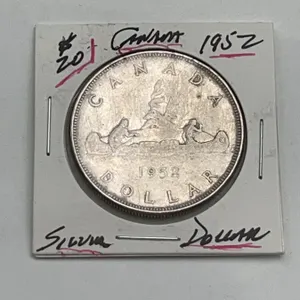 1952 Canada Silver Dollar Coin