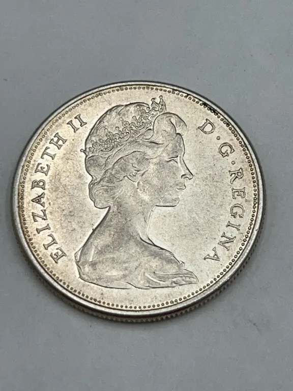 1965 Canadian 50 Cents Coin Elizabeth II
