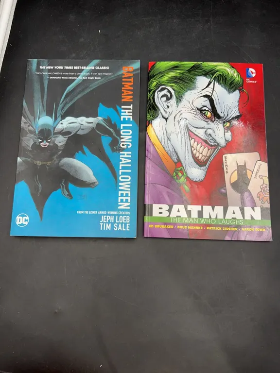 Batman Graphic Novels Lot: Long Halloween & Man Who Laughs