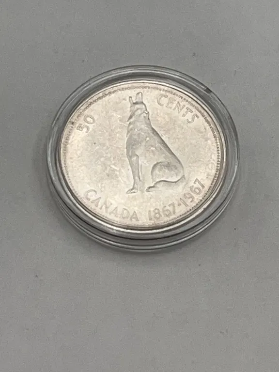 Canada 1967 Centennial 50 Cent Silver Coin