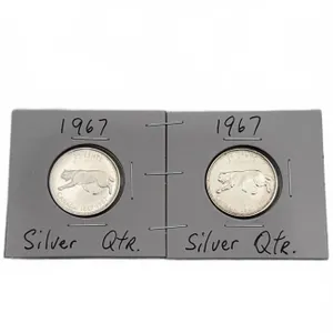 Canada 1967 Silver Quarters