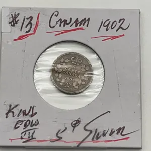1902 Canada 5 Cents Silver Coin