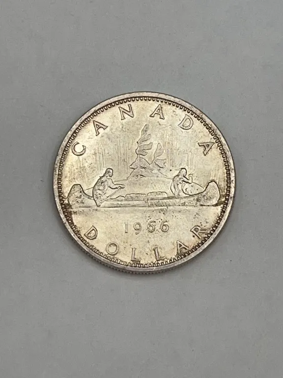 1966 Canada Silver Dollar Coin