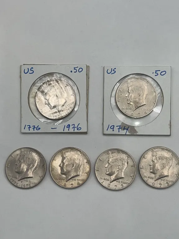 1974 & 1776-1976 Kennedy Half Dollar Coins
