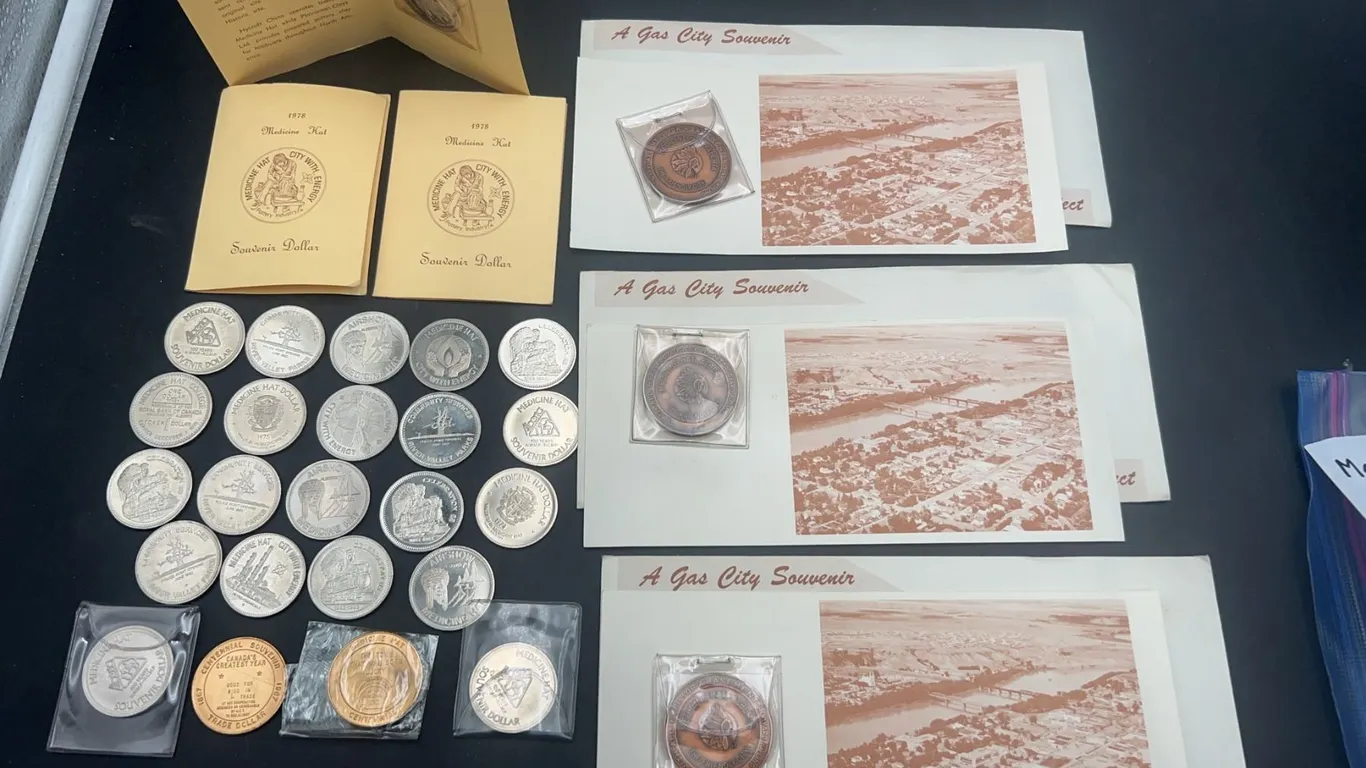 Medicine Hat Souvenir Dollar and Medal Collection