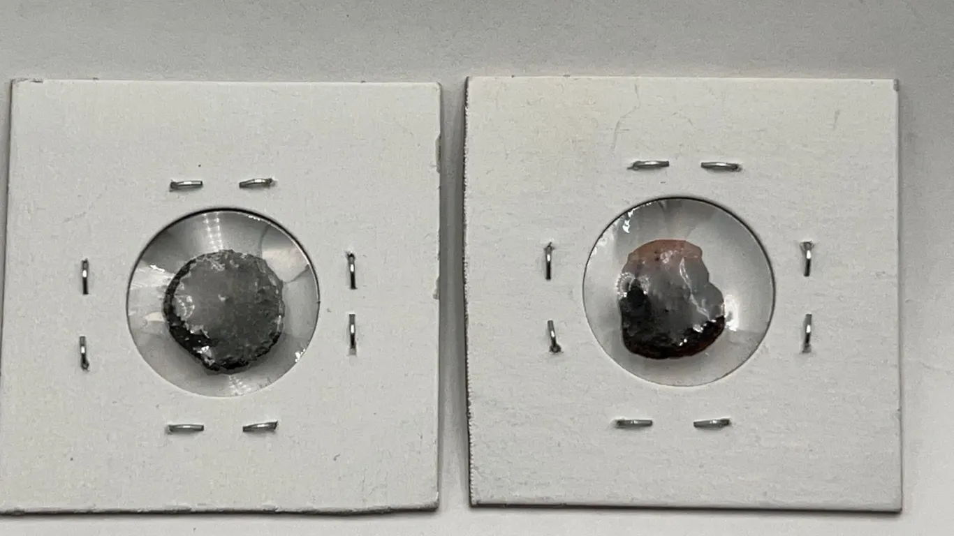 LOT of Two Unidentified Ancient Coin Fragments