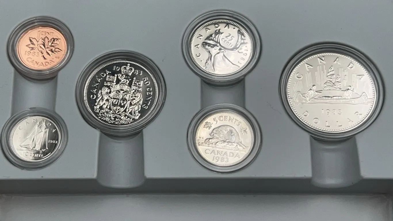 1983 Canada Proof Coin Set with Case