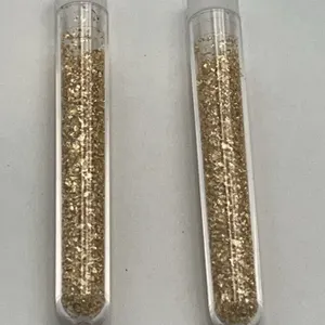 Lot of 2 Large vials Golden flake material