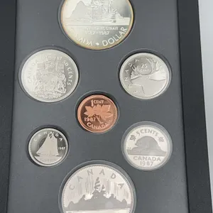 1987 Canada Proof Set in Leather Case