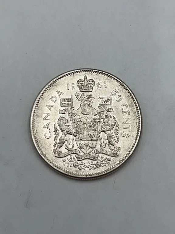 1964 Canada 50 Cents Silver Coin