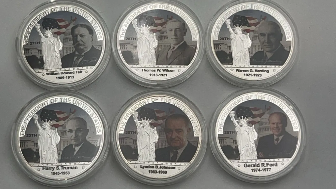 6 U.S. Presidents Commemorative Medals