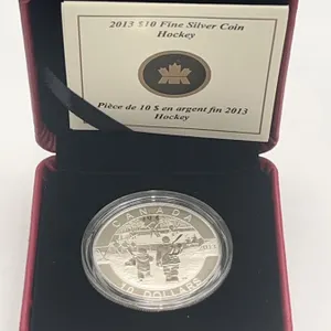2013 $10 Fine .999 Silver Coin Hockey