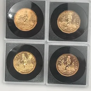 4 Canada 2005 Dollars lucky loonie & Terry Fox