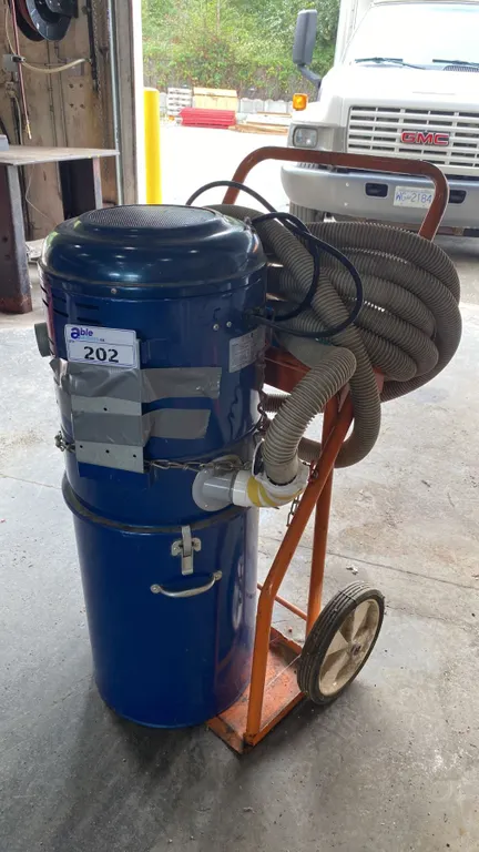 SHOP VAC ON ORANGE 2 WHEEL DOLLY
