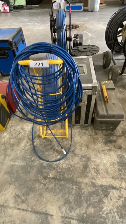 RATECH INDUSTRIAL PUSH CAMERA SYSTEM WITH CONTROL BOX, 100FT EXTENSION CABLE & BOX OF TOOLS
