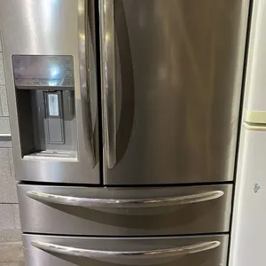 FRIGIDAIRE 36"W STAINLESS STEEL FRENCH DOOR FRIDGE W/ WATER & ICE DISPENSER & BOTTOM FREEZER DRAWER