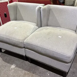 TWO MODULAR ACCENT CHAIRS