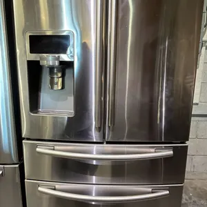 SAMSUNG 36"W STAINLESS STEEL FRENCH DOOR FRIDGE WITH WATER & ICE DISPENSER & BOTTOM FREEZER DRAWER