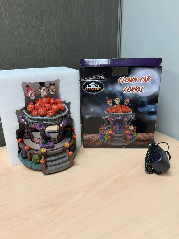 FG Square Clown Car Corral Animated Halloween Decoration