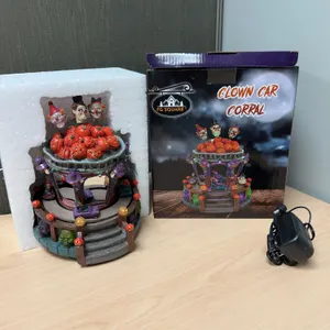 FG Square Clown Car Corral Animated Halloween Decoration