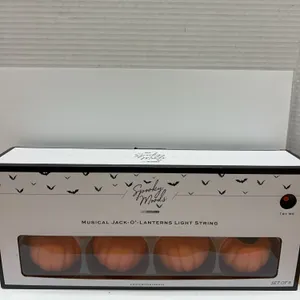 Spooky Moods Musical Jack-O'-Lanterns Light String Set of 8