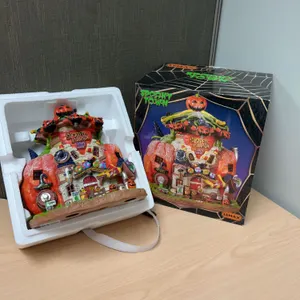 Lemax Spooky Town Sugared Pumpkin Candy Shop LED Figure