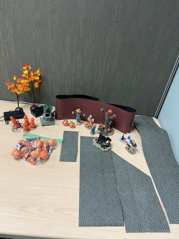 Department 56 Halloween Village Accessories and Decorations Lot