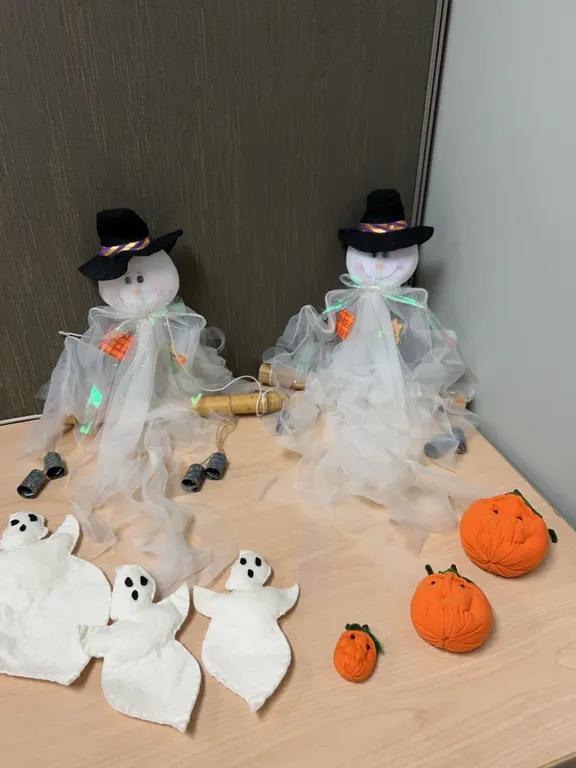 Halloween Plush and Fabric Decorations Lot