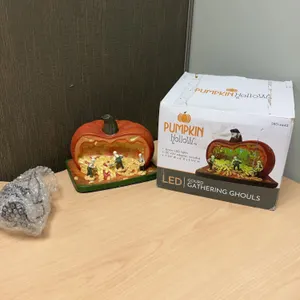 Pumpkin Hollow LED Gourd Gathering Ghouls Tabletop Decor
