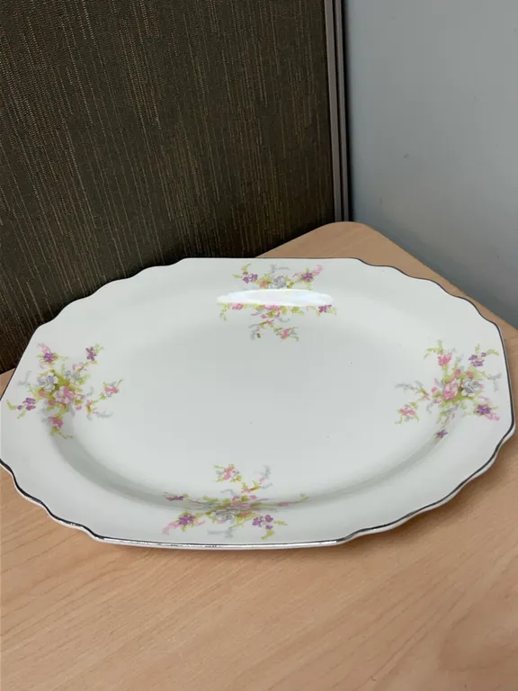 Homer Laughlin W. S. George Floral Porcelain Platter