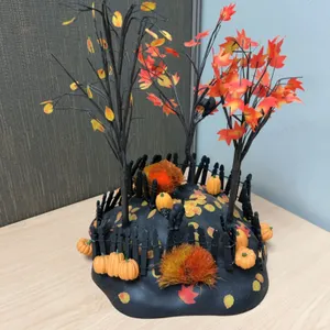 Department 56 Halloween Decorated Tabletop Scene with Trees